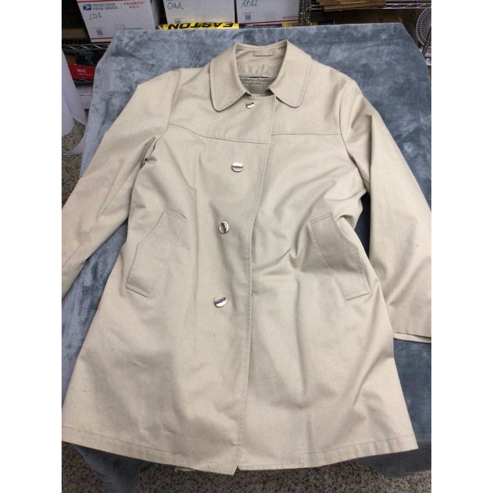Vintage Clipper Mist all weather coat Mens 40 Reg removable interior